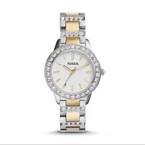 Fossil Two-Tone Mixed Metal Ladies Watch ES2409